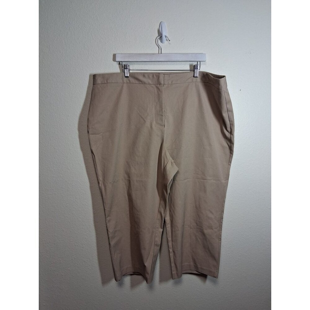 NWOT Simply Emma Capris Pants Business Casual Slacks Office Preppy Plus Size 22W